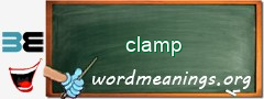 WordMeaning blackboard for clamp